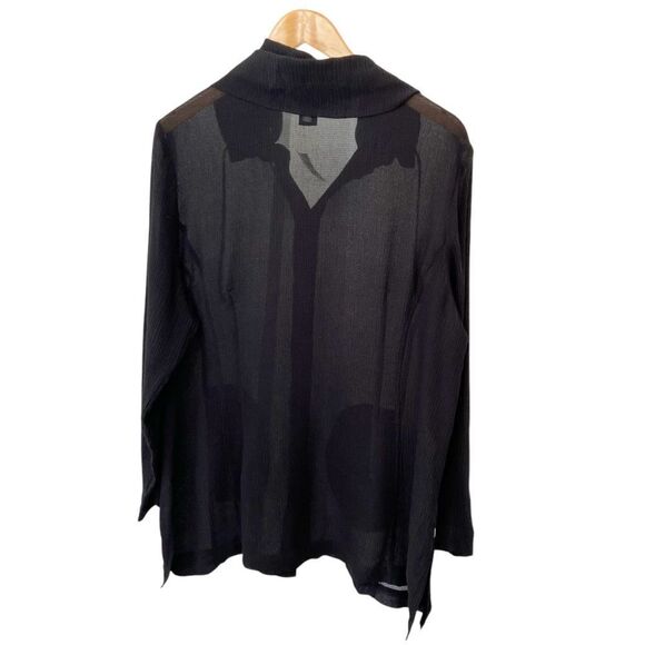 NWT Citron Santa Monica Silk Textured Top size 0X - Picture 2 of 9